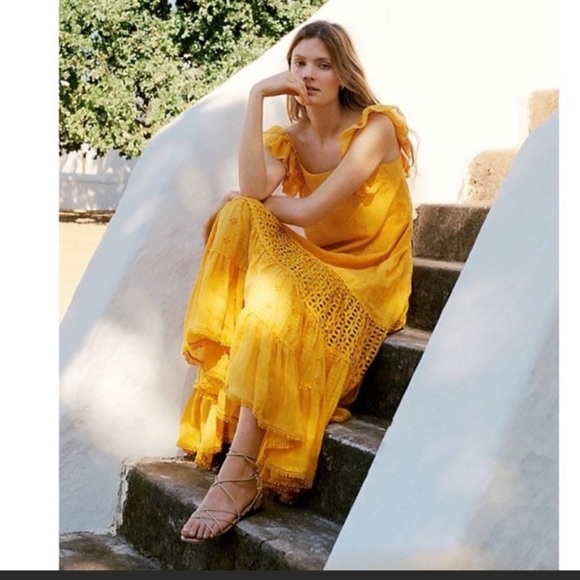 Payal Jain Dress Yellow Long - Picture 2 of 6